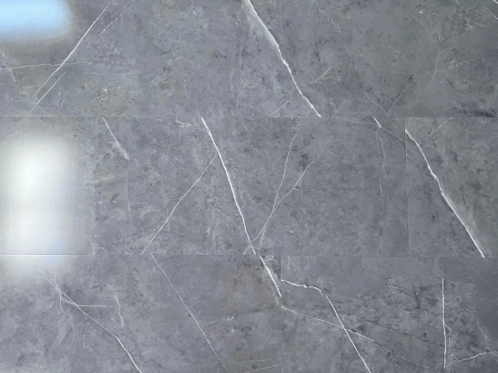 GreenLine XL Gloss Fliesenoptik Hochglanz Hatta Marmor grau