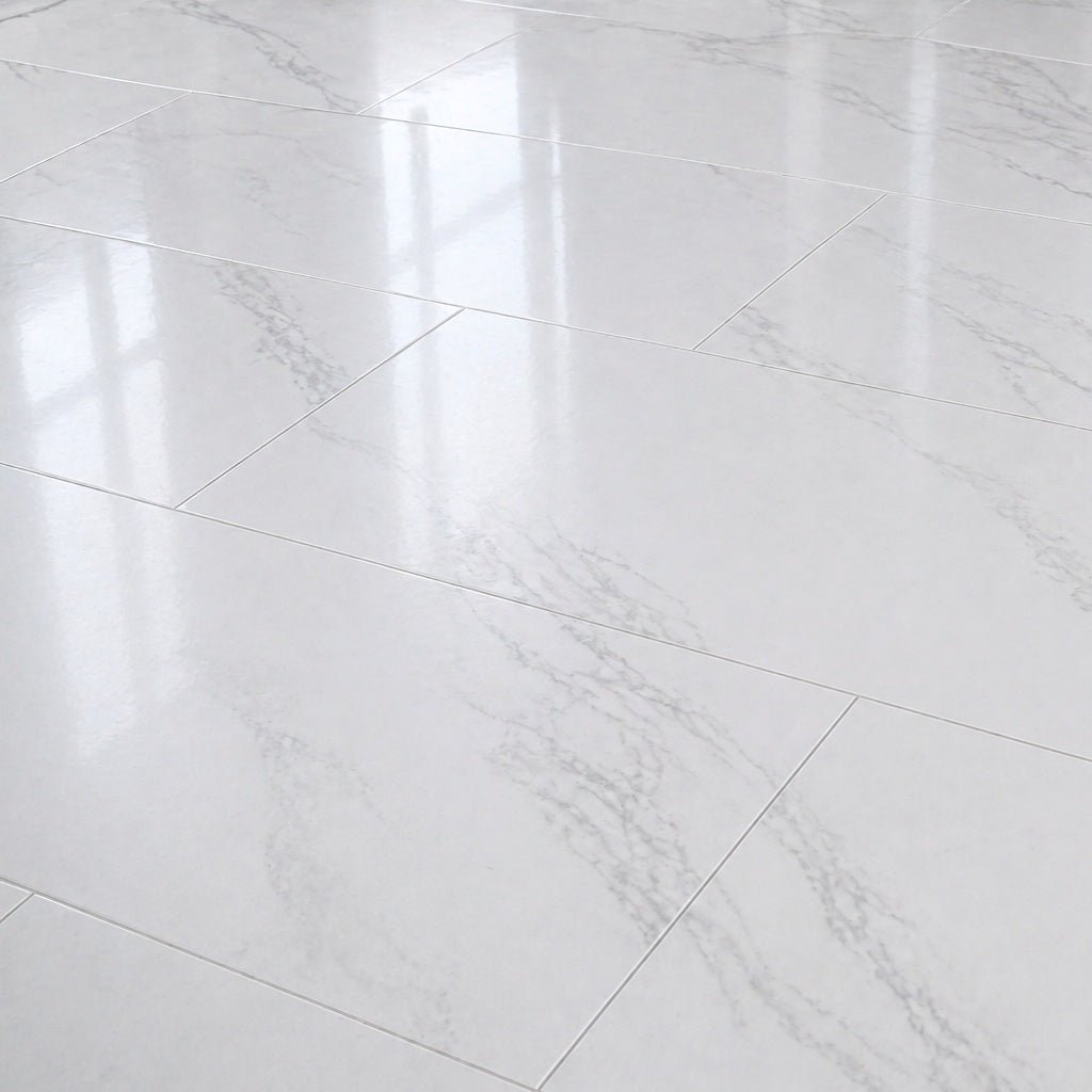 GreenLine Silent XL Stone Fliesenoptik Marmor mit Trittschalldämmung Vinylboden Klick Fliese Verlegung