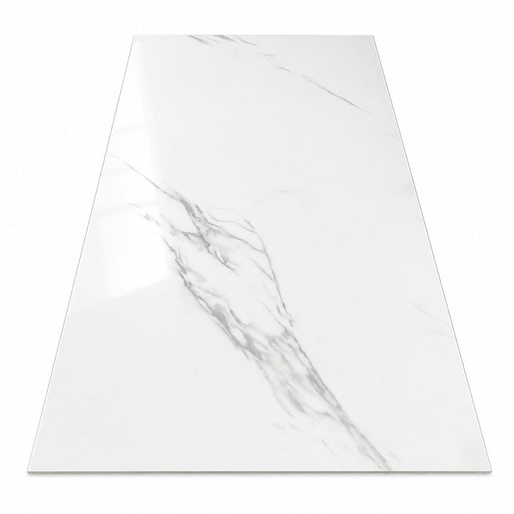 GreenLine Silent XL Stone Fliesenoptik Marmor mit Trittschalldämmung Vinylboden Klick Fliese Weiß