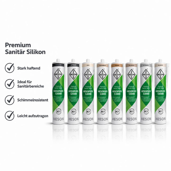 Sanitär Silikon HESOFLEX S 3000 - Rehbraun A14 310 ml - Reud Bodenarena