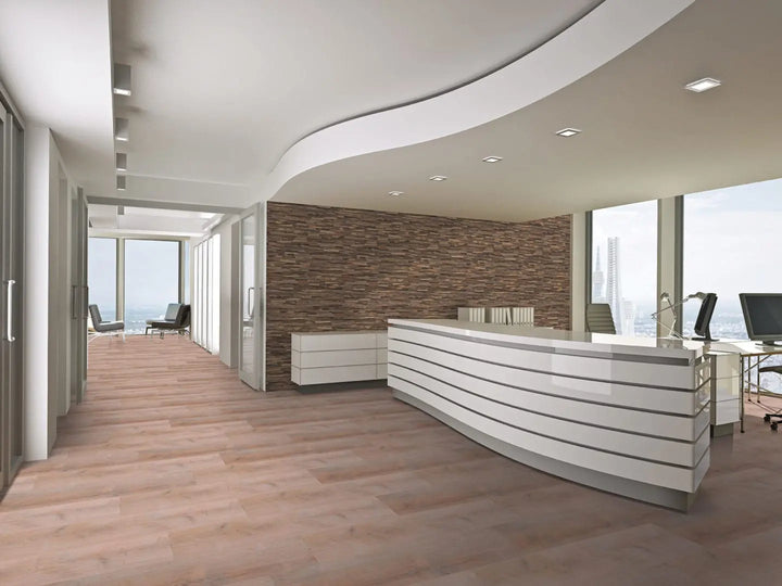 INDO Teak Elegance Bumped Charred Wandpaneele verlegt im Wohnraum – Reud Bodenarena
