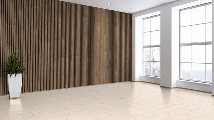 Klangwunder Professional Akustikpaneel Rondo Black Walnut MDF Wandpaneel
