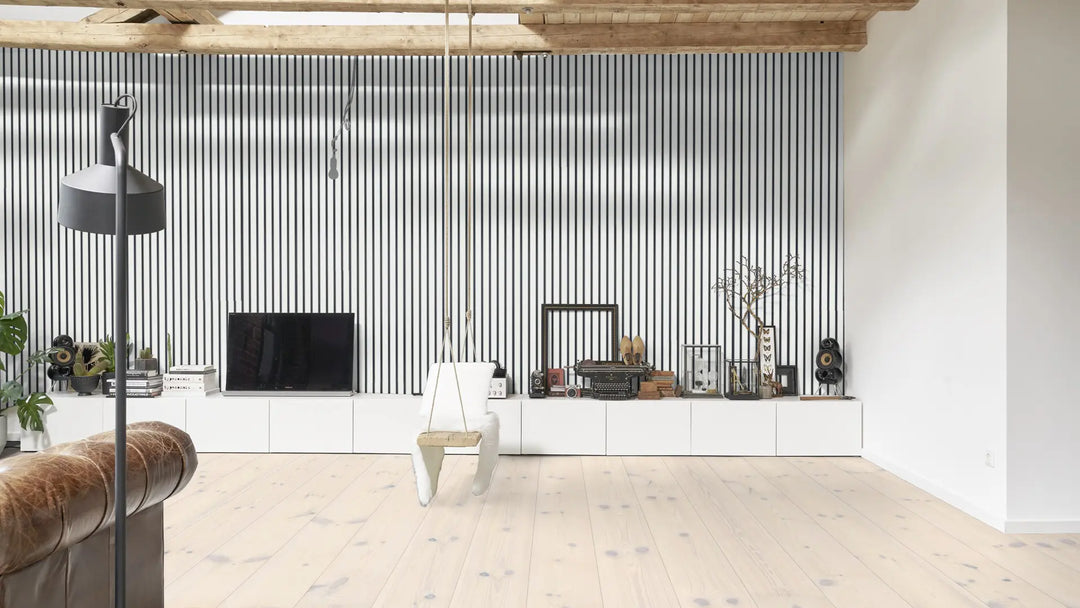 Klangwunder Professional Akustikpaneel Staccato Black & White MDF Wandpaneel