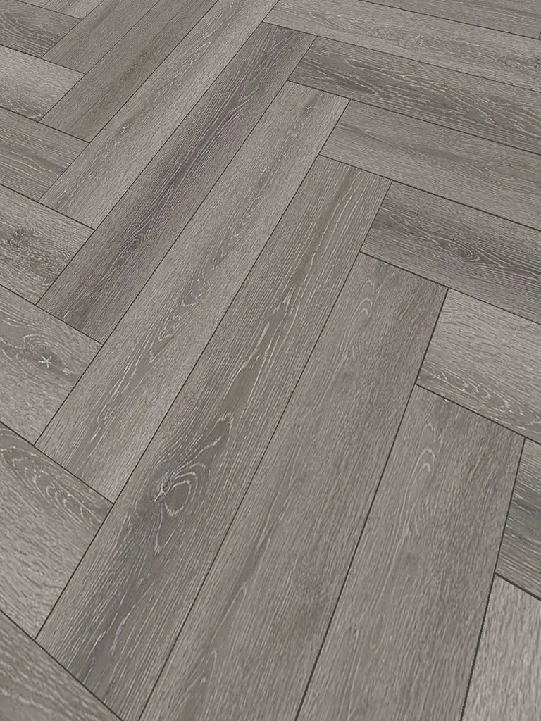 CHECK St. Louis Oak Herringbone 1x4 Dryback Klebe Vinylboden