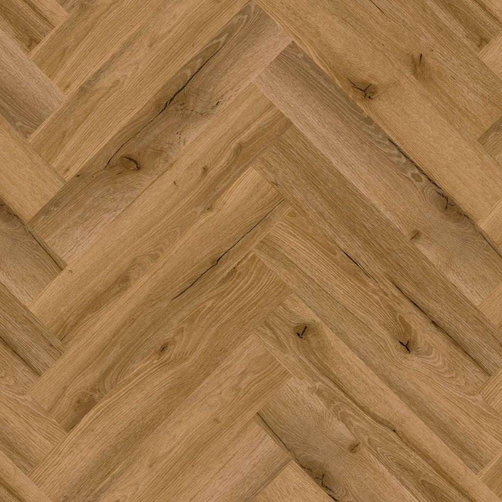 Repac solidDRYBACK Vinylboden in Fresh Oak mit authentischem Fischgrätmuster und rustikaler Oberflächenstruktur - reud bodenarena
