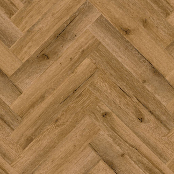 Repac solidDRYBACK Vinylboden in Fresh Oak mit authentischem Fischgrätmuster und rustikaler Oberflächenstruktur - reud bodenarena