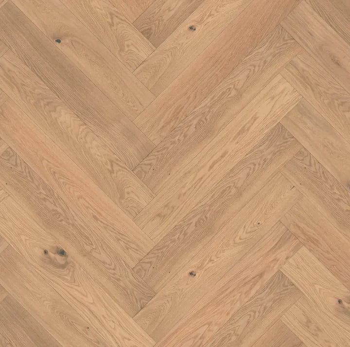 Klick Fertigparkett Castle Eiche weiß geölt Select Fischgrät