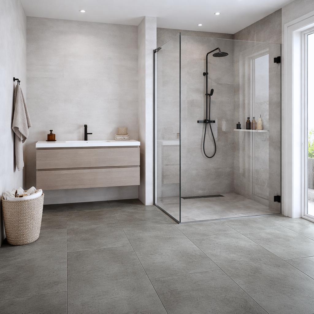 Klick Vinyl Rohblock Fliesenoptik mit Trittschalldämmung - Reud Bodenarena