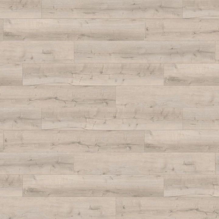Nahaufnahme der Oberfläche von Decoflooring Klick Vinyl Eiche Polar mit Trittschalldämmung von Reud Bodenarena