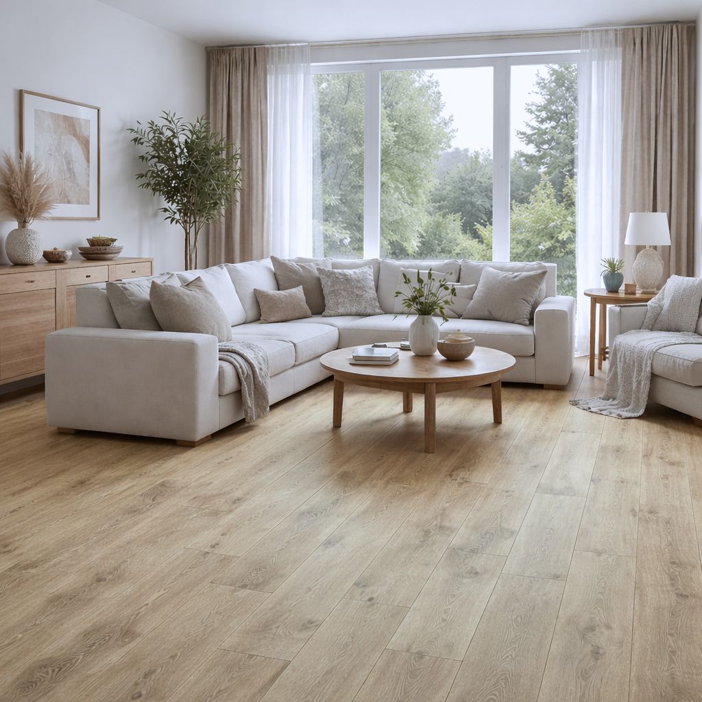 Klick Vinyl Eiche Solid mit Trittschalldämmung - Reud Bodenarena
