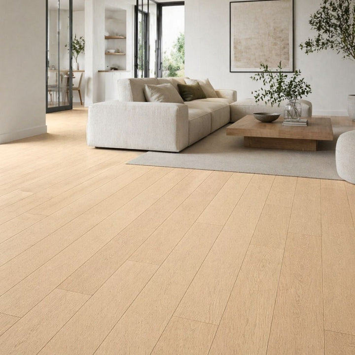 Klick Vinyl Hybrid Eiche Natur geölt Living Champagne SPC - Reud Bodenarena