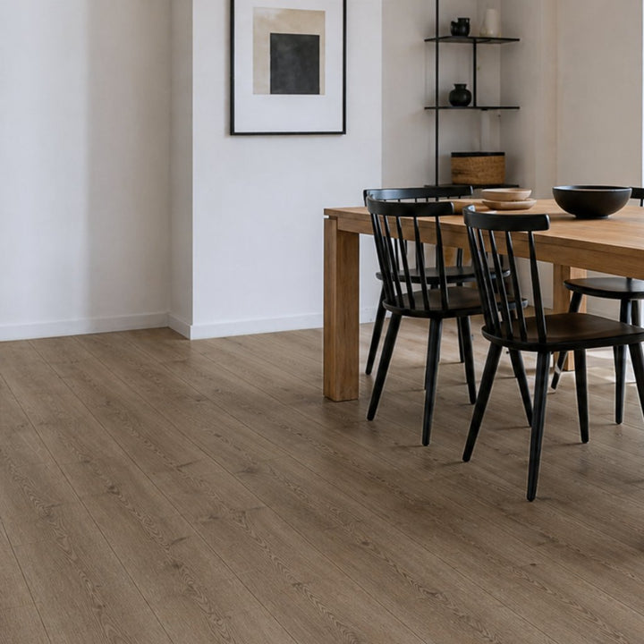 Klick Vinylboden Smoky Oak Gold Starclic More+ Klick-Vinyl Reud Bodenarena Esszimmer