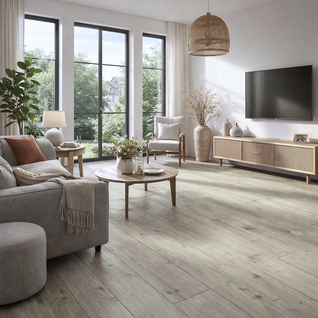 Klick Vinyl Eiche Kern Wohnzimmer