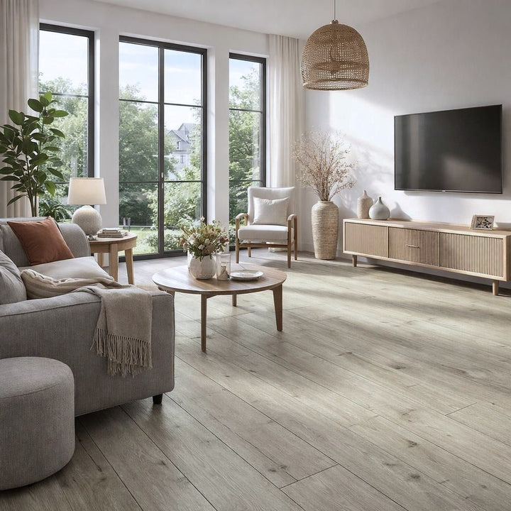 Klick Vinyl Eiche Kern Wohnzimmer