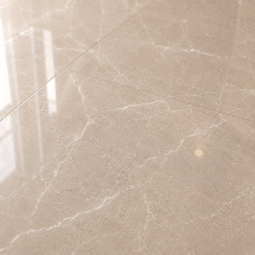 Laminat Kronotex Falquon Stone 2.0 Hochglanz Botticino Classico Light - Reud Bodenarena