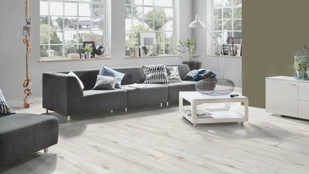 Made in Germany Eiche Sky weiß Laminat