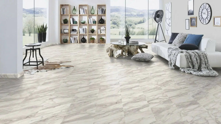 Made in Germany Fliese Marmor weiß Laminat
