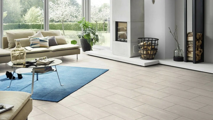 Made in Germany Fliese Schiefer weiß Laminat