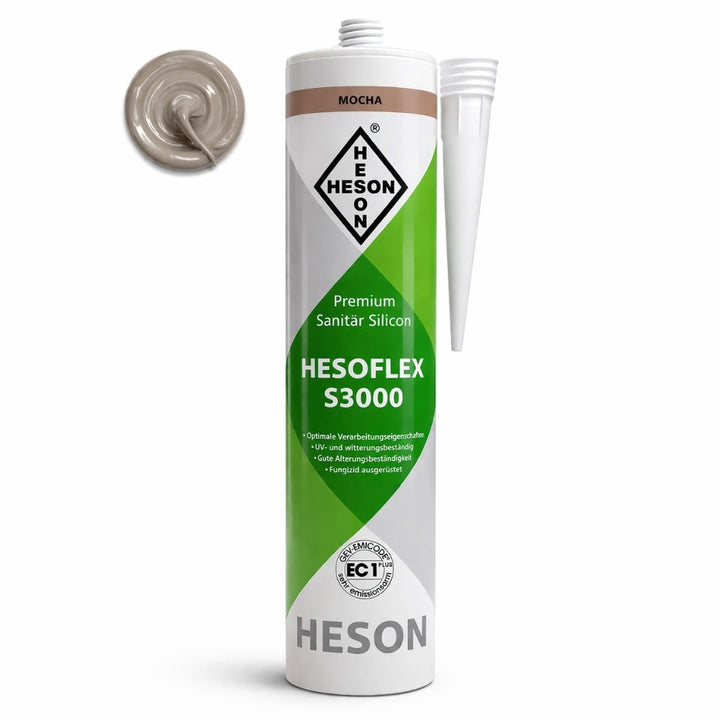Sanitär Silikon HESOFLEX S 3000 - Mocha A68 310 ml - Reud Bodenarena