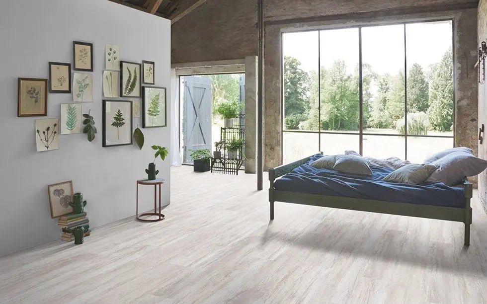 Parador Basic 30 Pinie skandinavisch weiß Vinylboden HDF-Träger mit Trittschalldämmung