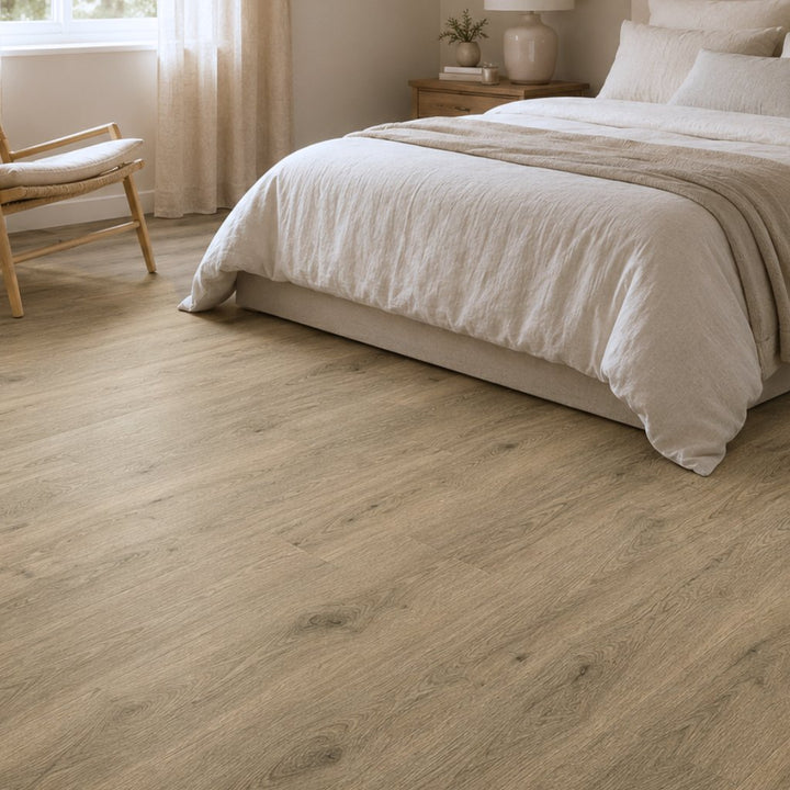 Repac SolidLOCK Fresh Oak 50-05 XL Authentic Rustic 2020 inkl. Trittschalldämmung Vinylboden Klick Schlafzimmer - REUD-Bodenarena