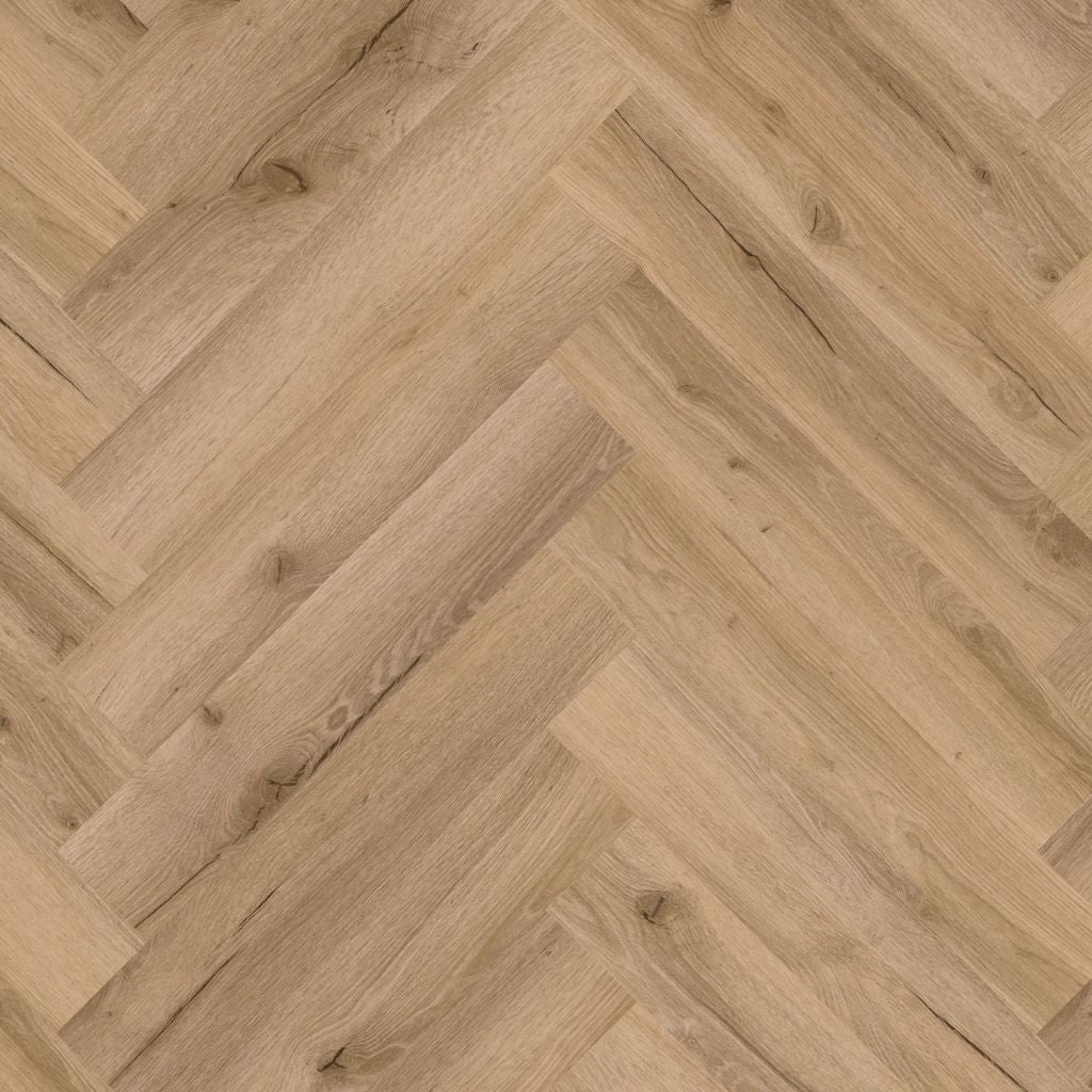 Klebevinyl 25 - 05 Fresh Oak Authentic Herringbone RUSTIC 2020 - Reud Bodenarena