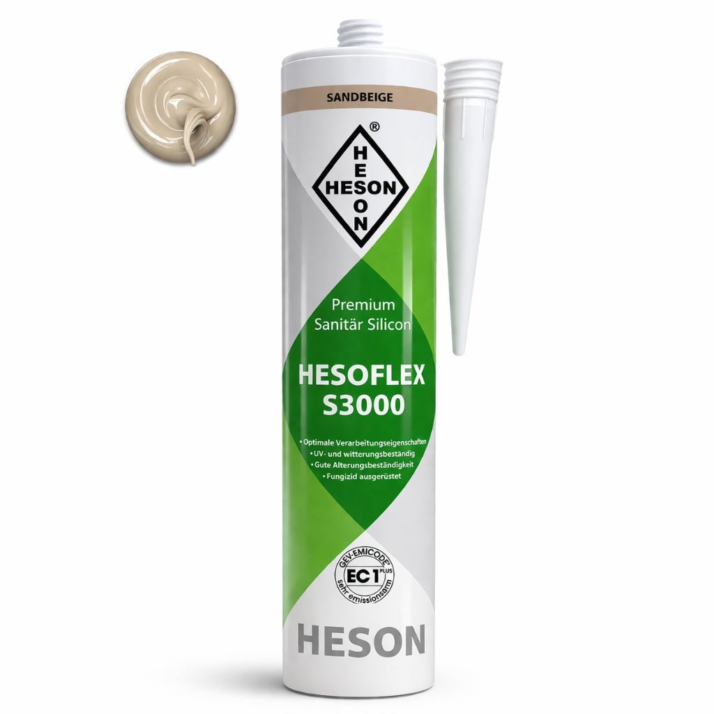 Sanitär Silikon HESOFLEX S 3000 - Sandbeige A71 310 ml - Reud Bodenarena