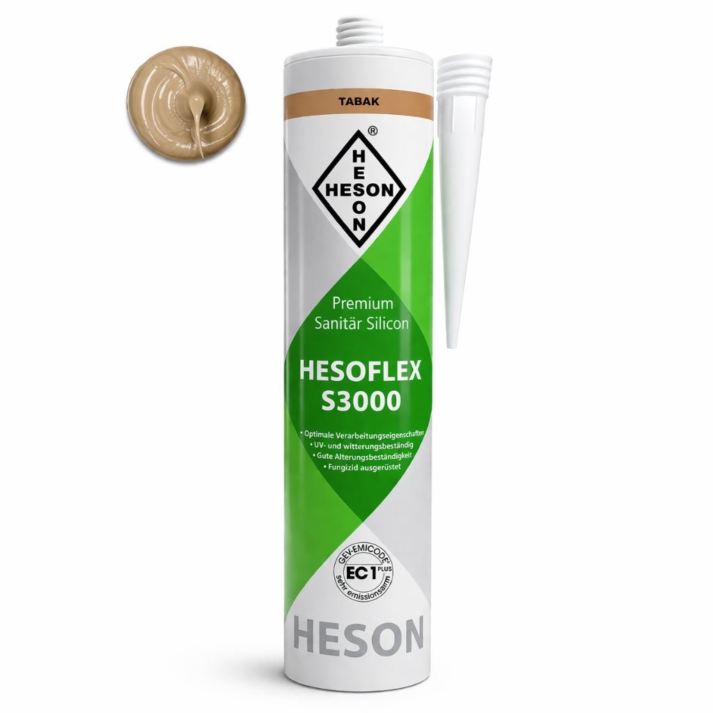 Sanitär Silikon HESOFLEX S 3000 - Tabak A16 310 ml - Reud Bodenarena
