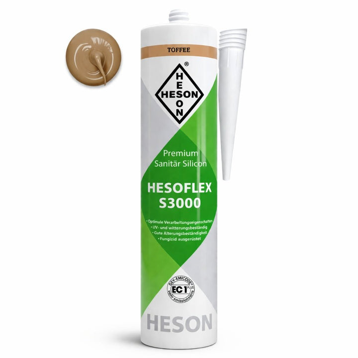 Sanitär Silikon HESOFLEX S 3000 - Toffee A26 310 ml - Reud Bodenarena