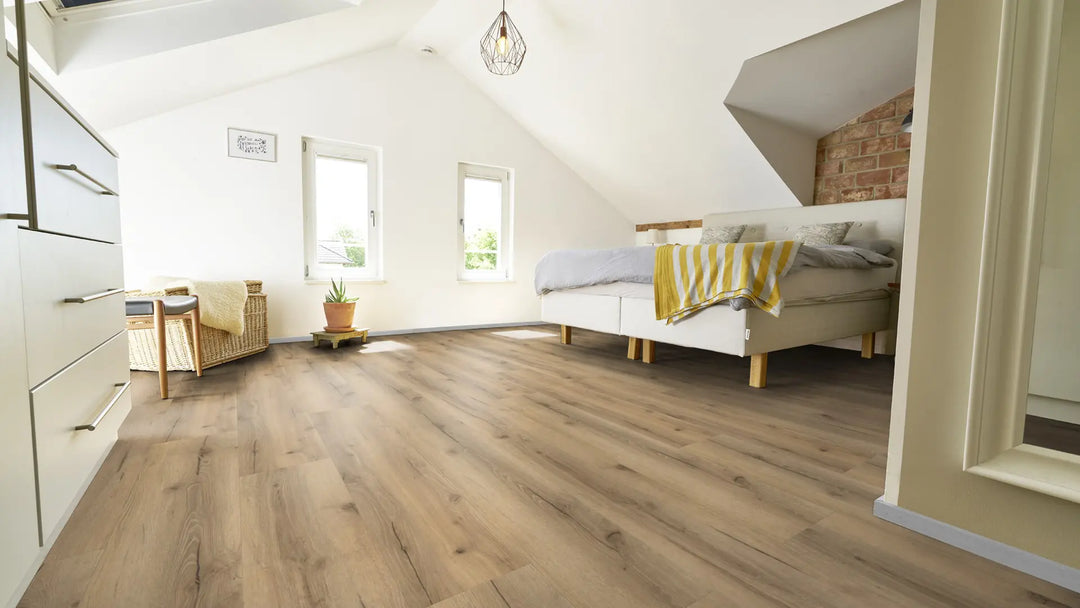 X-Cellent Eiche Cumin SPC mit integrierte Trittschalldämmung Vinylboden Click