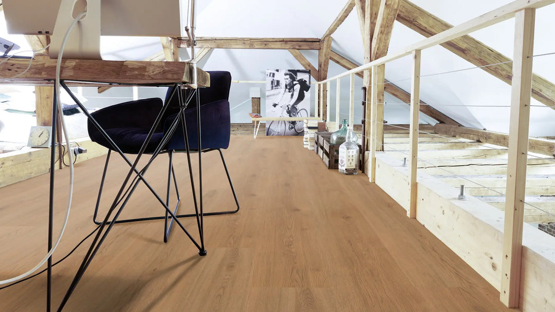 X-Citing Eiche Ambience Coffee SPC mit integrierte Trittschalldämmung Vinylboden Click