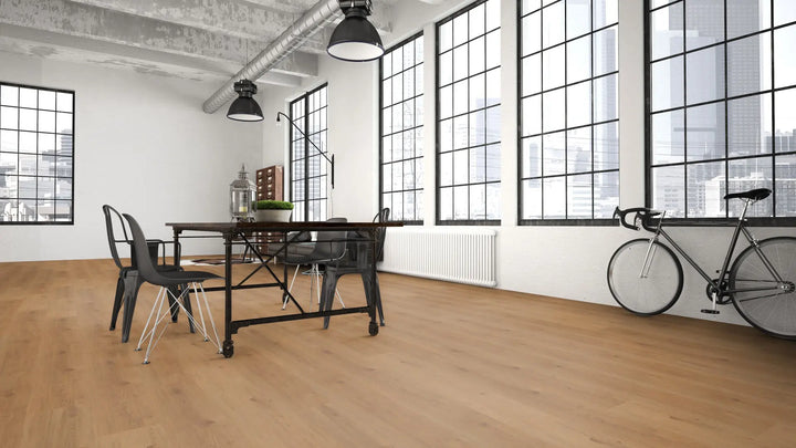 X-Citing Eiche Ambience Coffee SPC mit integrierte Trittschalldämmung Vinylboden Click