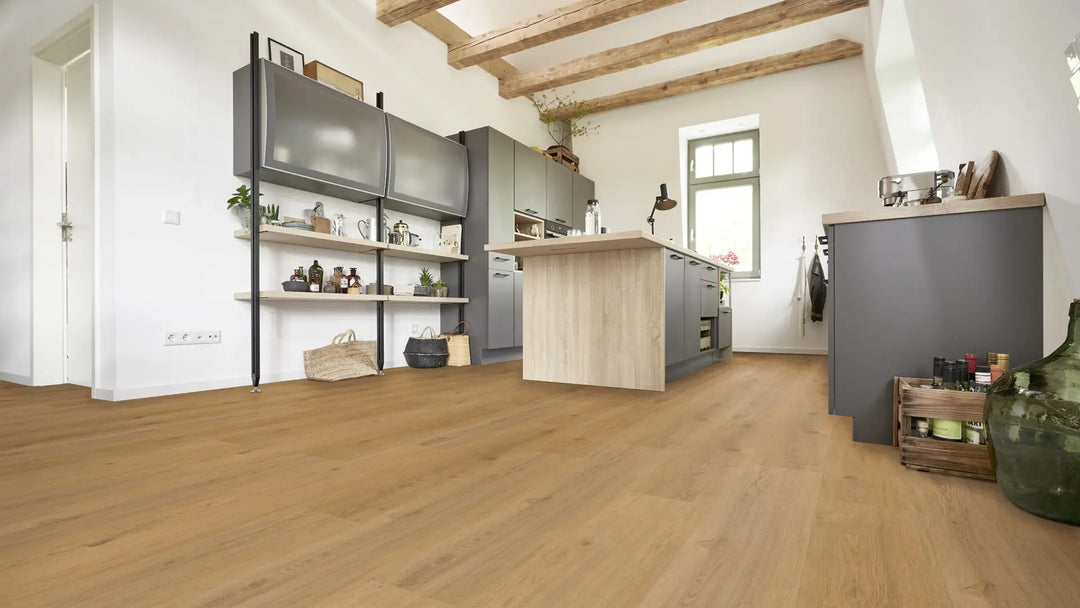 X-Citing Eiche Ambience Cremé SPC mit integrierte Trittschalldämmung Vinylboden Click