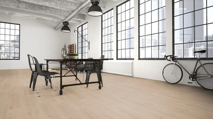 X-Citing Eiche Ambience Milk SPC mit integrierte Trittschalldämmung Vinylboden Click