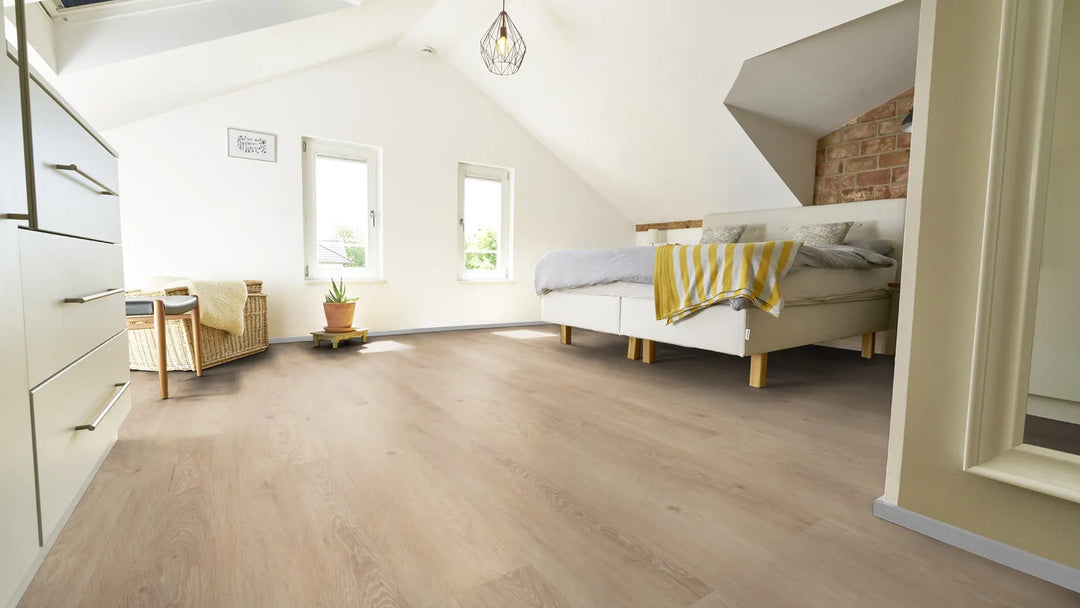 X-Citing Eiche Harmony Kaschmir SPC mit integrierte Trittschalldämmung Vinylboden Click