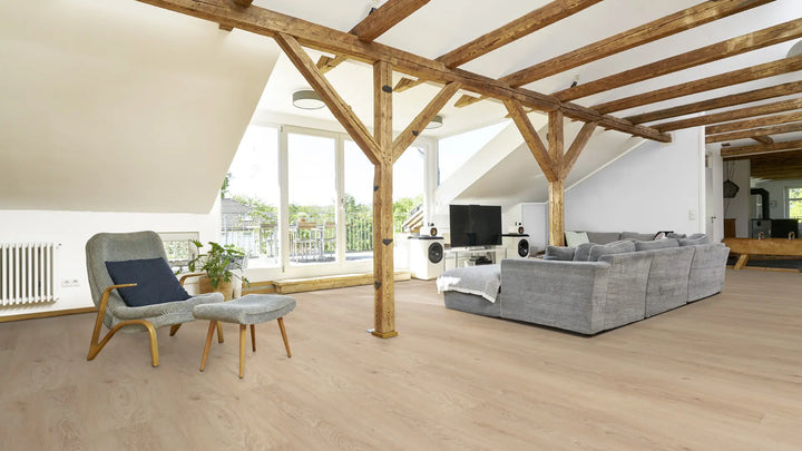 X-Citing Eiche Harmony Kaschmir SPC mit integrierte Trittschalldämmung Vinylboden Click