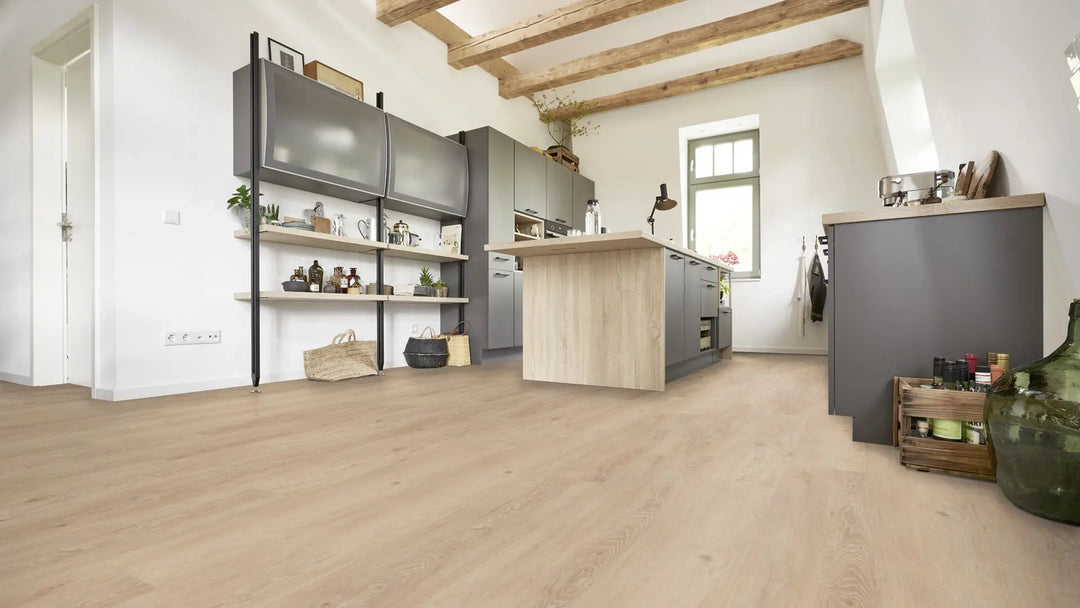 X-Citing Eiche Harmony Kaschmir SPC mit integrierte Trittschalldämmung Vinylboden Click