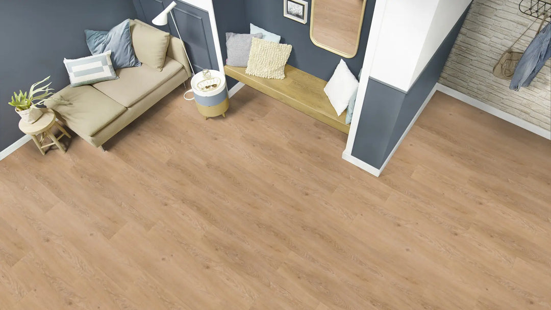 X-Citing Eiche Harmony sand SPC mit integrierte Trittschalldämmung Vinylboden Click