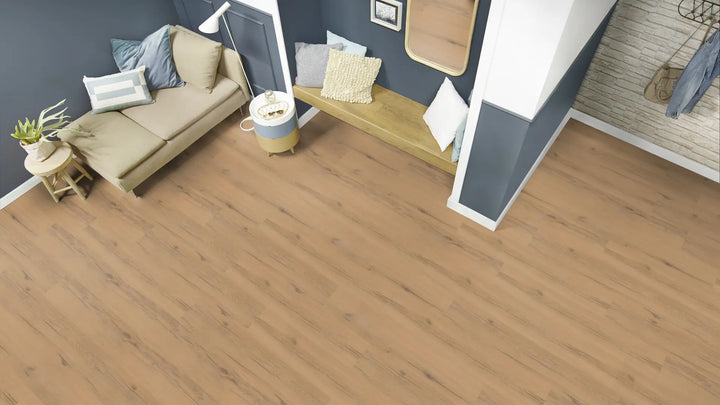 X-Citing Eiche Rustic beige SPC mit integrierte Trittschalldämmung Vinylboden Click