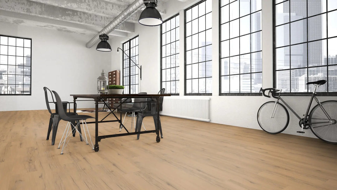 X-Citing Eiche Rustic beige SPC mit integrierte Trittschalldämmung Vinylboden Click