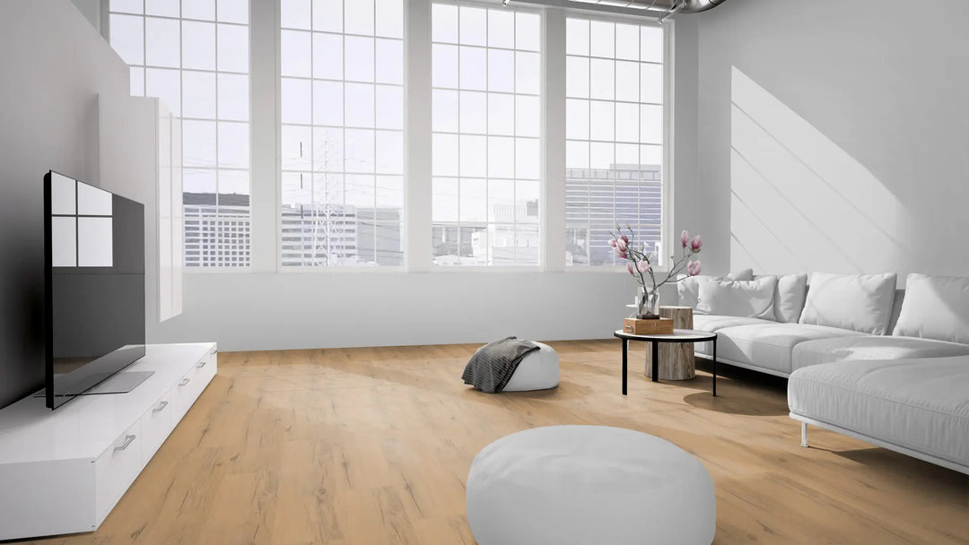 X-Citing Eiche Rustic beige SPC mit integrierte Trittschalldämmung Vinylboden Click