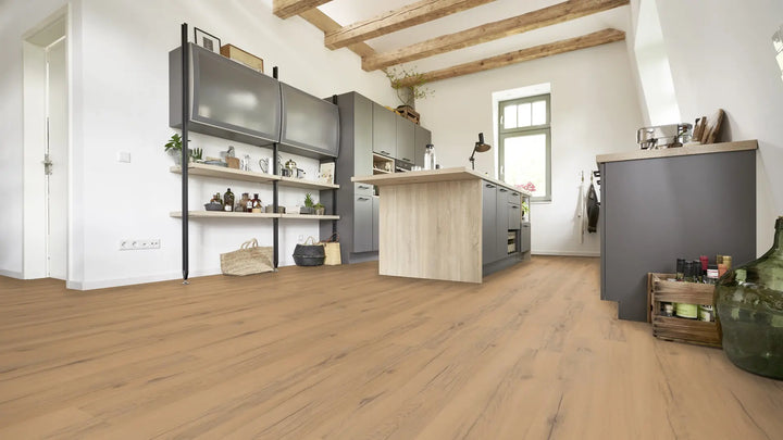 X-Citing Eiche Rustic beige SPC mit integrierte Trittschalldämmung Vinylboden Click