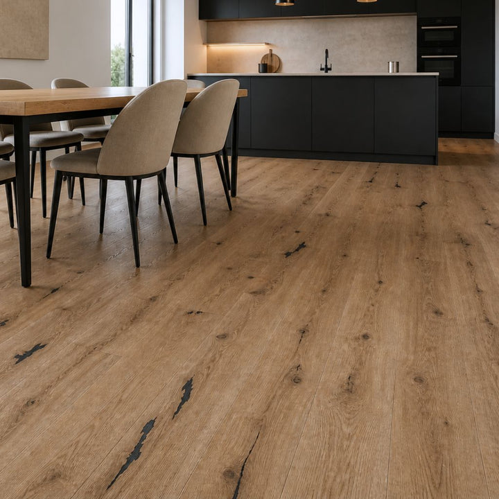 XXXL 30cm Louvre gebürstet geölt Landhausdiele Parkett Klick Wohnzimmer - REUD-Bodenarena