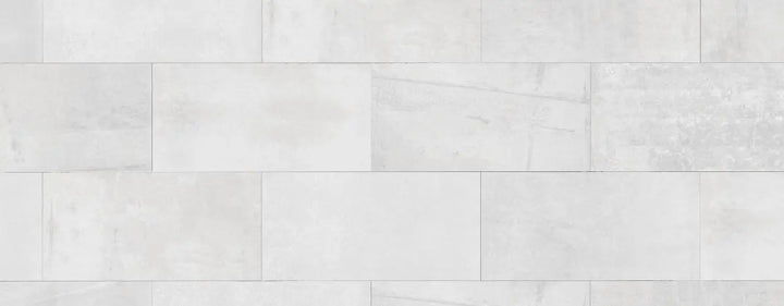 Visiogrande Fliesenoptik Fliessestrich weiss - Infinity Arktis Laminat