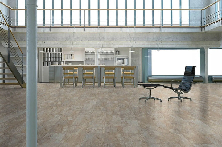 Classen Visiogrande Fliesenoptik Indischer Buntschiefer wasserresistente - Schiefer hell Laminat