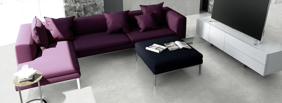 Classen Visiogrande Fliesenoptik Granit weiß wasserresistente Laminat