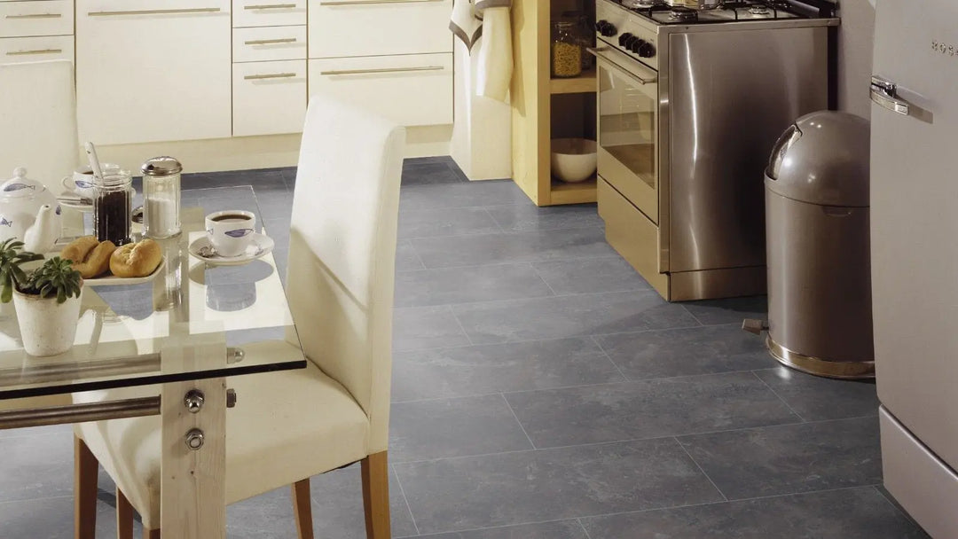 Kronotex Mega Fliesenoptik Himalaya - Schiefer anthrazit Laminat