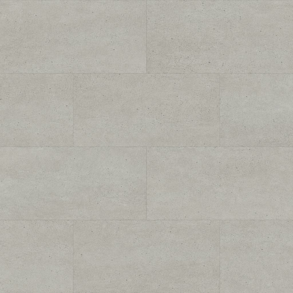 Verlegemuster von Klick Vinyl Betonoptik Stone Sand im versetzten Fliesenformat