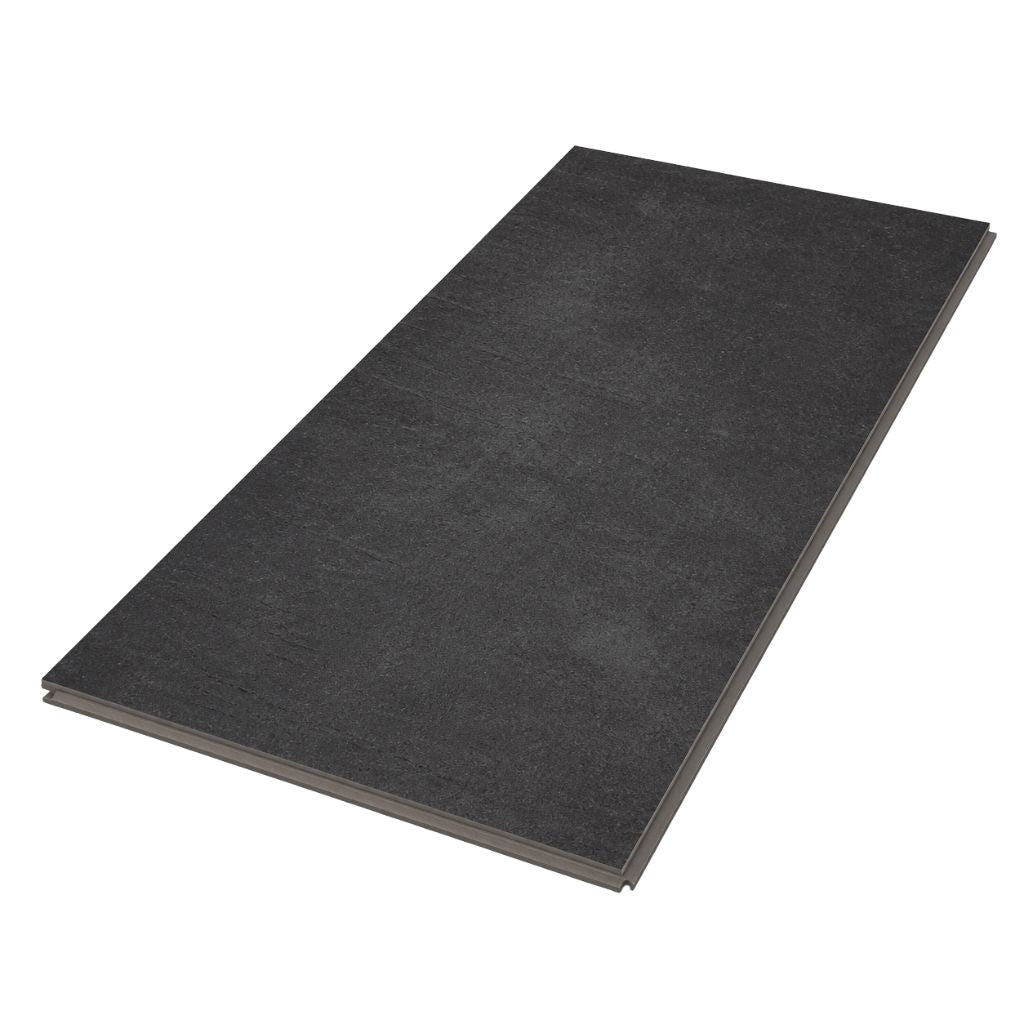 Klick Vinyl Fliesenoptik dunkel Repac 45-05 Charcoal als freigestellte Großformat-Fliese von Reud Bodenarena