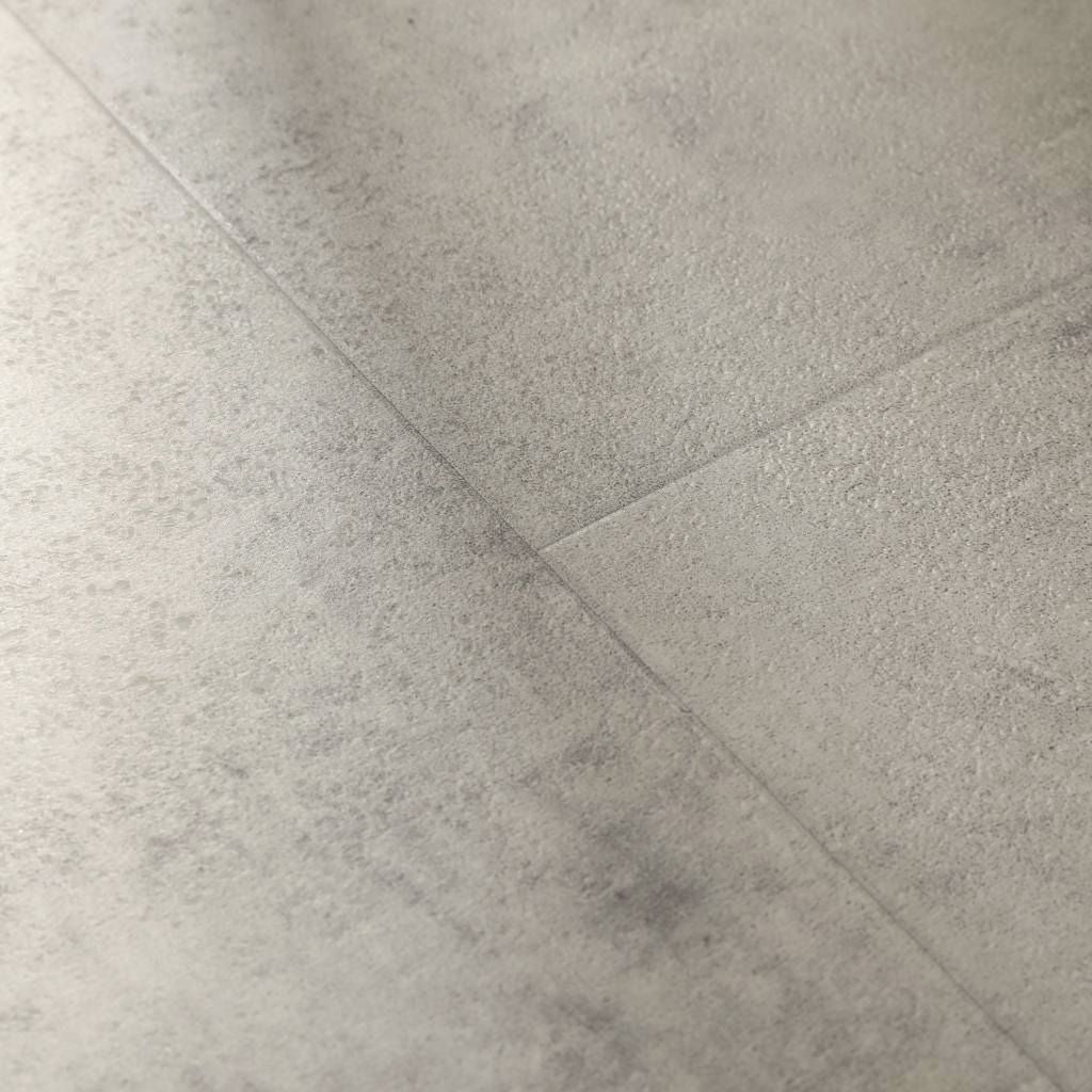 Klick Vinyl Steinfeld in Steinoptik, Detailansicht der Struktur im Fliesenformat von Reud Bodenarena